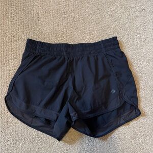Athleta  Black Mesh Racer Run Shorts 4" |
Size S| Athletic & Lightweight